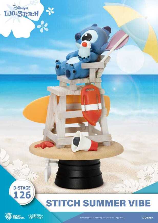 Disney Lilo & Stitch D-Stage PVC Diorama Stitch Summer Vibe 16 cm - BKDDS126