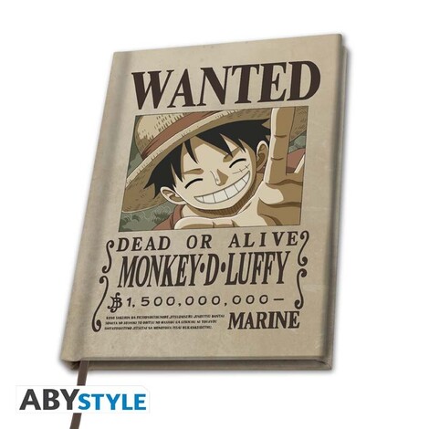 One Piece - A5 Notebook "Wanted Luffy" - ABYNOT111