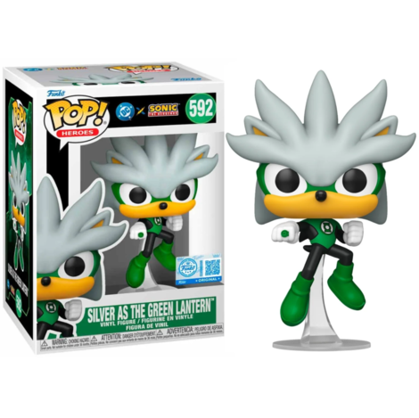 Funko Pop! Heroes DC: Justice League & Sonic - Silver as Green Lantern #592 Vinyl Figure