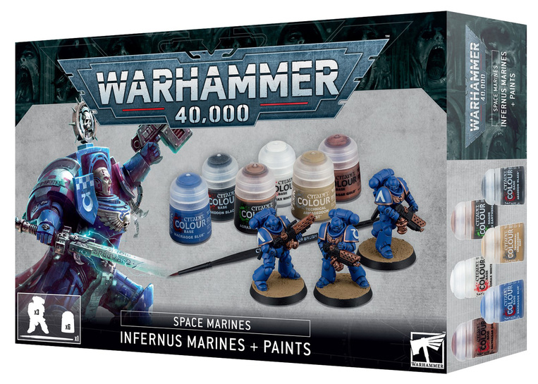 Warhammer 40.000: Infernus Marines + Paints Set - 54170101001