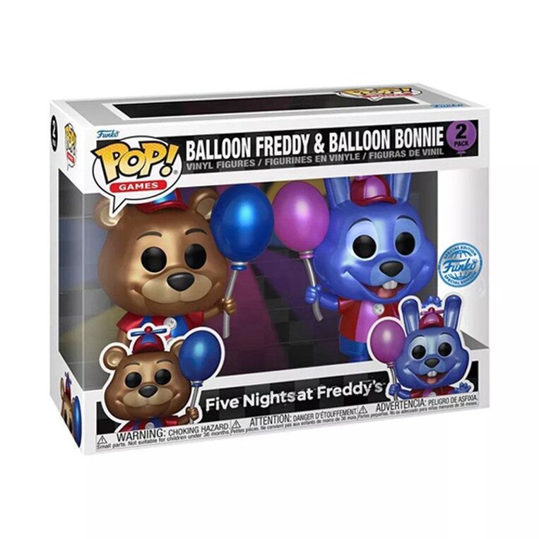 Funko Pop! Games: Five Nights At Freddy's - Balloon Freddy & Balloon Bonnie Special Edition