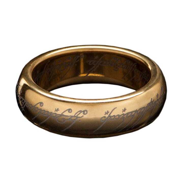 Lord of the Rings Tungsten Ring The One Ring (gold plated) - WETA86-30-01083