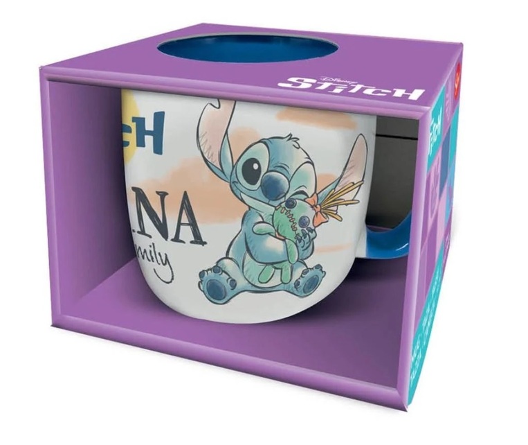 Stitch & Angel Ohana Dnls - Young Adult Ceramic Elite Mug In Gift Box (385ml) - STR94722