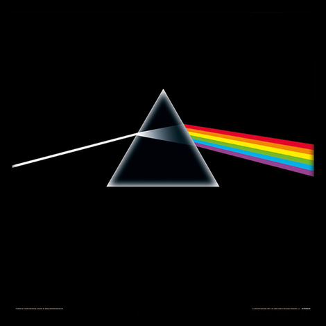 Pink Floyd (Dark Side of the Moon) Wooden Framed Print 31.5 x 31.5cm - ACPPR48139