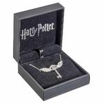Harry Potter Sterling Silver Flying Key Necklace with Crystals - EBHPSN055