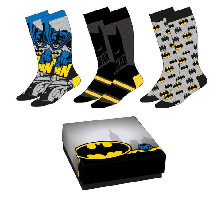DC Comics Batman pack 3 socks multi color - 2200008646