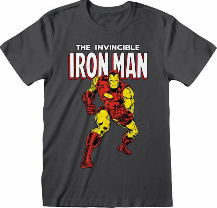 Marvel T-Shirt Comics Iron Man Grey - MAR00530TSCM