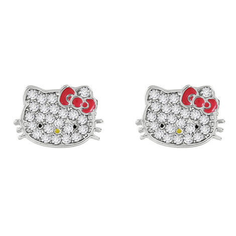 Hello Kitty Earrings Silver Plated - HK50170