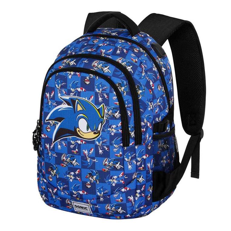Sonic the Hedgehog Blue Backpack Plus Sonic Action - KMN07287