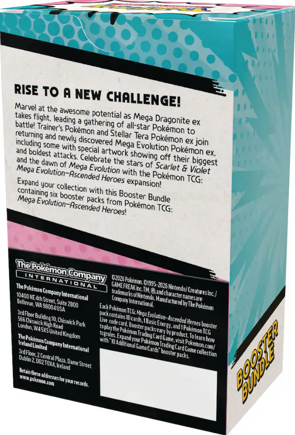 Pokémon TCG ME2.5 Ascended Heroes Booster Bundle