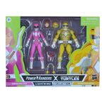 Power Rangers X Teenage Mutant Ninja Turtles Michelangelo Yellow Ranger and April O'Neil Pink Ranger - F2967