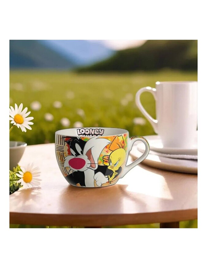 Looney Tunes Sylvester and Tweety Looney Tunes Breakfast Mug 480ml - EGN116002