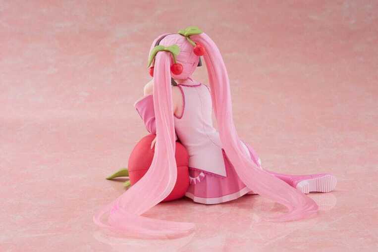 Hatsune Miku PVC Statue Desktop Cute Figure Sakura Miku Cherry Cushion Ver. 13 cm - TAPR451874500