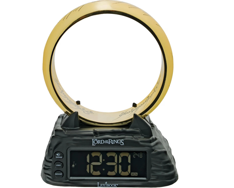 Lord Of The Rings Digital Alarm Clock With Lighting Ring - 25.RL805LR
