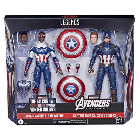 Marvel Legends Action Figure 2-Pack 2022 Captain America: Sam Wilson & Steve Rogers 15 cm - F5880