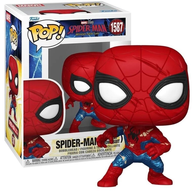 Funko POP! Marvel: Spider-Man Brand New Day - Spider-Man (Damaged Suit) #1587 Figure 