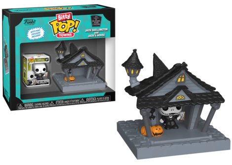 Funko Bitty POP! Town: Disney Nightmare Before Christmas - Jack Skellington and Jack's House Figure