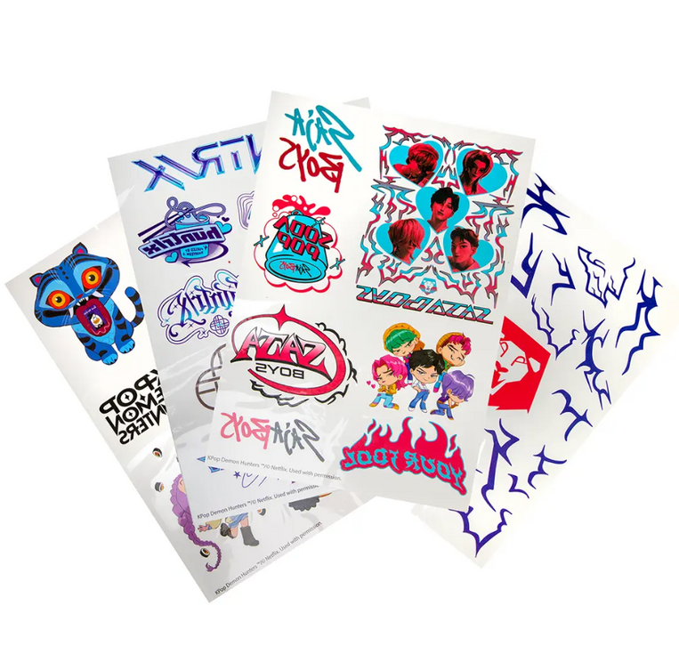 KPop Demon Hunters Tattoos Stickers - CR5226
