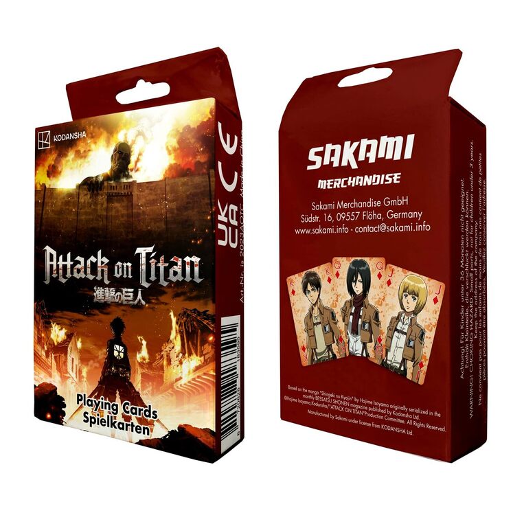 Attack On Titan Playing Cards - SAKA18359