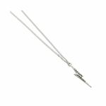 Harry Potter Lightning Bolt Sterling Silver Necklace with Swarovski Crystals - EHPSN001