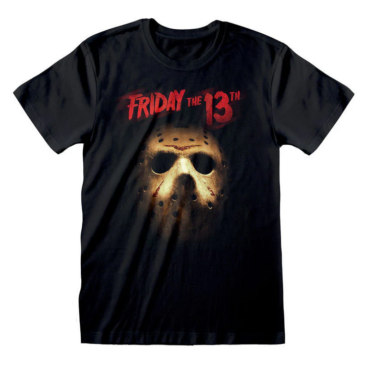 Friday The 13th 'Mask' (Black) T-Shirt - FRI00336TSB