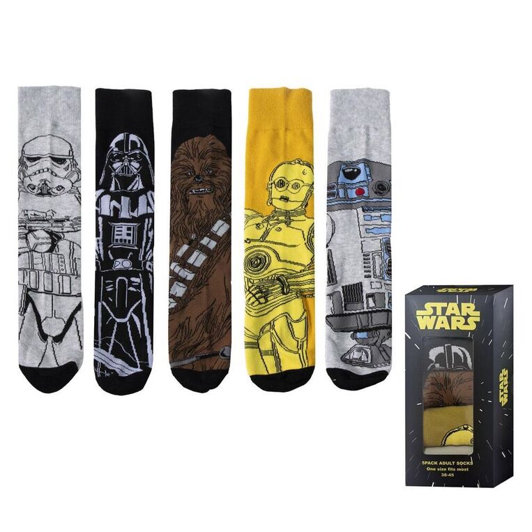 Star Wars Adult Pack 5 Socks - CRD2900003403