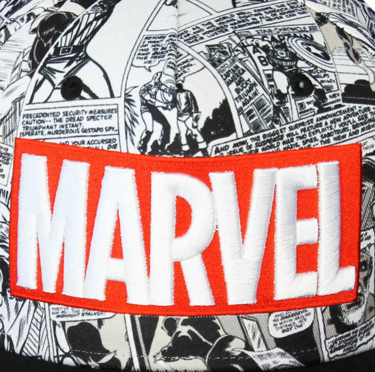 Marvel Comics Snapback Cap Classic Red & White Logo - SB097528MAR
