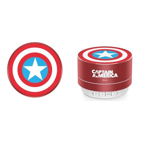 Portable 3W wireless speaker Captain America Red - MSPCAPAM006