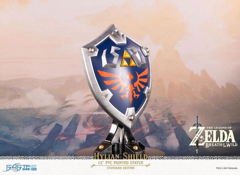 The Legend of Zelda Breath of the Wild PVC Statue Hylian Shield Standard Edition 29 cm - F4FBOTWHS