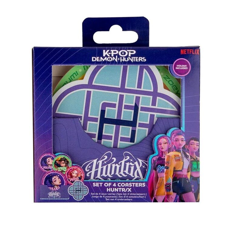 K-Pop Demon Hunters - Hunters & Demons Soundtrack Coasters Set (4 pieces) - CR4121