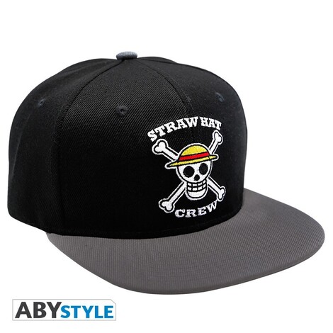 One Piece - Snapback Cap - Black & Grey - Skull - ABYCAP019