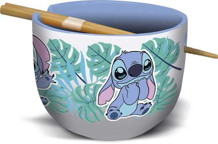 Disney Lilo & Stitch Ramen Bowl with Chopsticks Stitch Aloha - STR31764