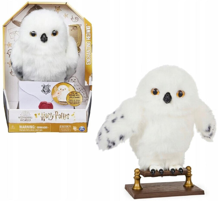 Harry Potter Wizarding World Enchanting Hedwig Interactive Owl - Removable Base - 6061829