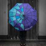 Wednesday Stained Glass Umbrella (automatic) - CR2072