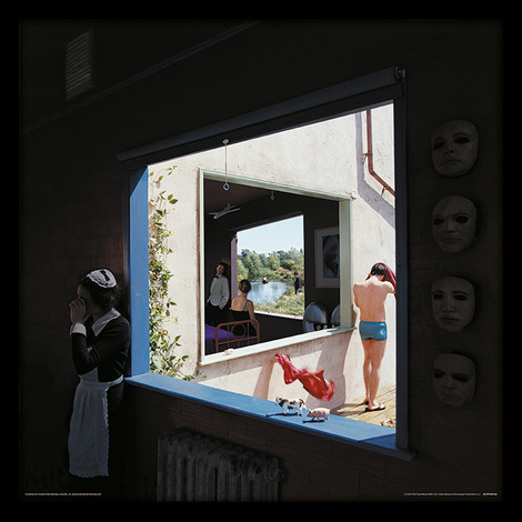 Pink Floyd (Echoes) Album Cover Wooden Framed Print 31.5 x 31.5cm - ACPPR48136