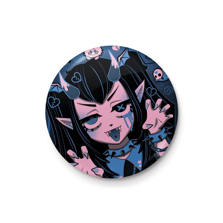 Cosmic Boop (Goth Girl Spooky Selfie) 25mm Button Pin Badge - PB6201