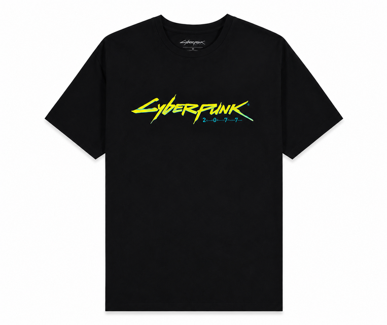 Cyberpunk 2077 Logo Short Sleeve T-shirt - TS347827CPK- XXL