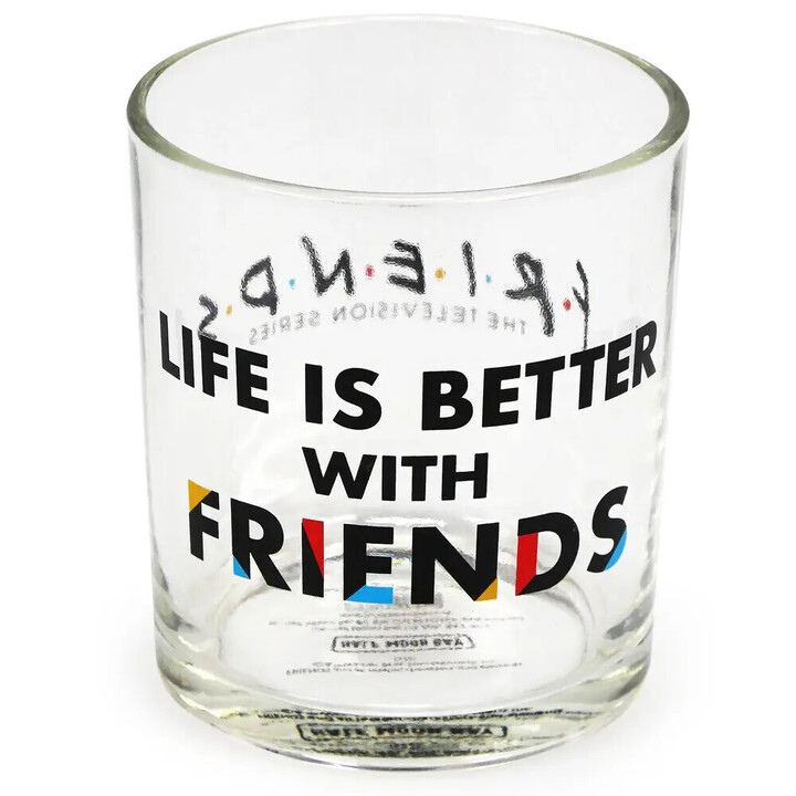 Friends - "Life is better with friends" Glass Tumbler - GL01FDS02