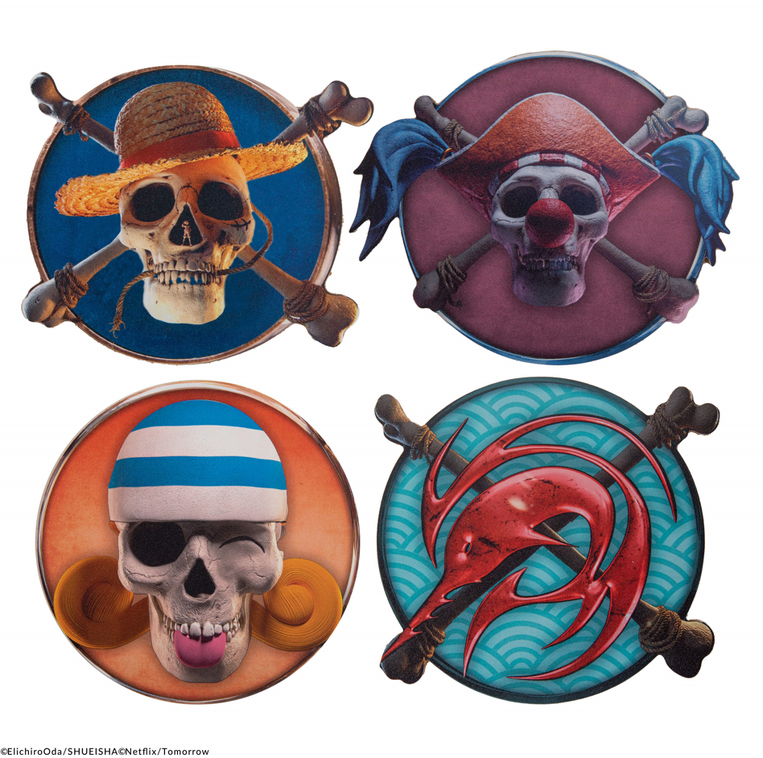 One Piece Set of 4 coasters Characters 1 - CR4190