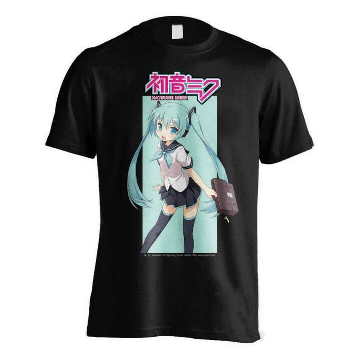 Hatsune Miku T-Shirt Ready For Business (Black) - PCMTS2674HAT