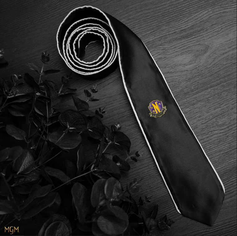 Wednesday Woven Necktie Nevermore Deluxe Edition - CR1170