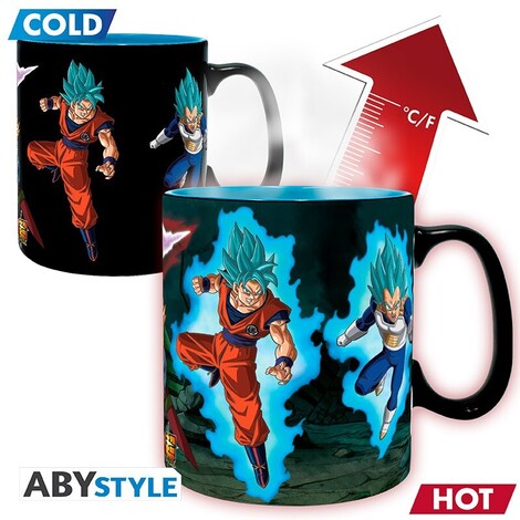 Dragon Ball Super - Mug Heat Change - 460 ml Saiyans Vs Black - ABYMUGA195