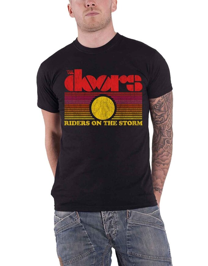 The Doors Unisex T-Shirt: ROTS Sunset (Black) - DOTS28MB- S