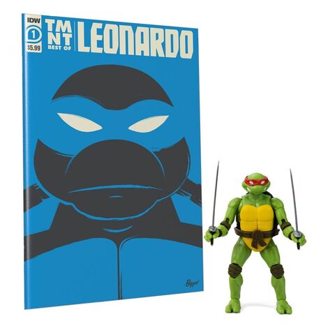 Teenage Mutant Ninja Turtles BST AXN x IDW Action Figure & Comic Book Leonardo Exclusive 13 cm - TLSBATMNTLEOCOM01