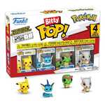 Funko Bitty POP! Pokemon - Pikachu, Vaporeon, Caterpie & Chase Mystery 4-Pack Figures