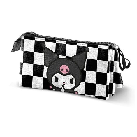 Kuromi Hello Kitty Triple Pencil Case - KMN08714