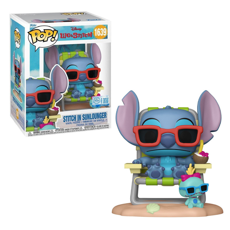 Funko POP! Disney: Lilo & Stitch - Stitch in Sunlounger #1639 (Exclusive Figure)