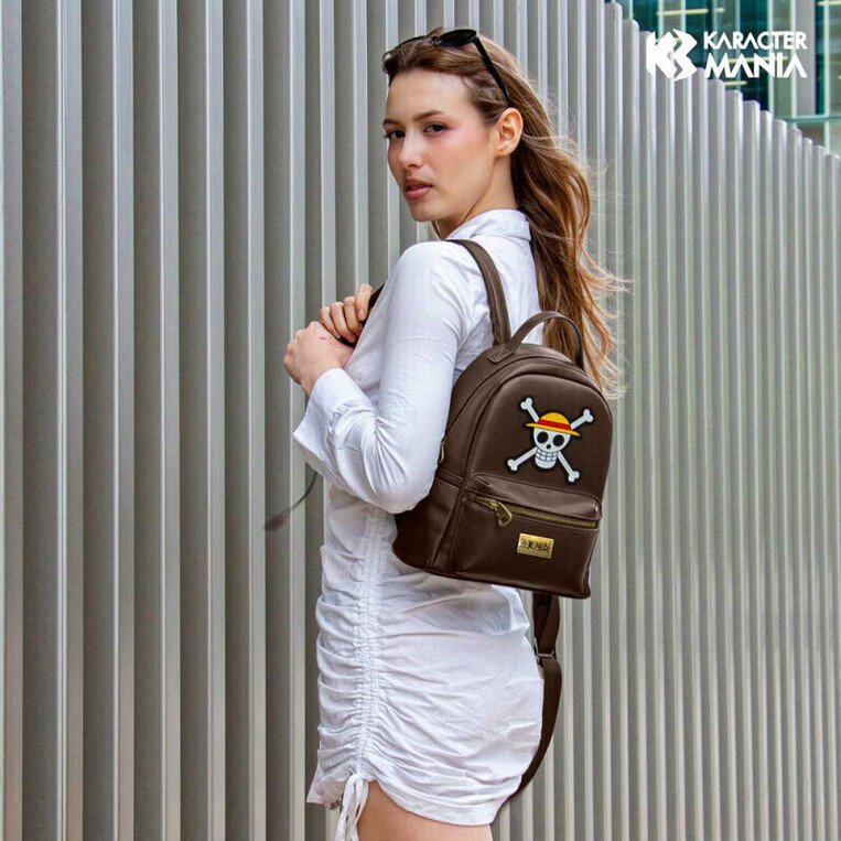 One Piece Heady Skull Backpack 29cm (brown) - KMN07349