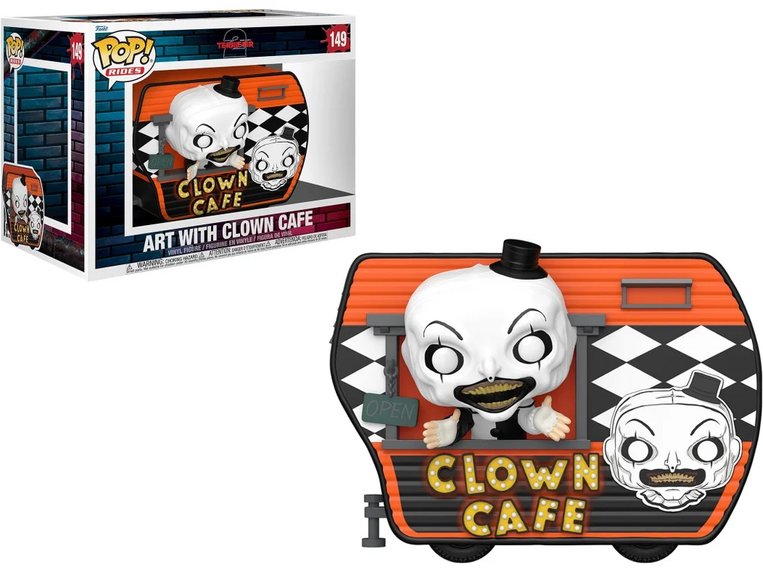 Funko Pop! Rides Super Deluxe: Terrifier 2 - Art with Clown Cafe #149 Vinyl Figure