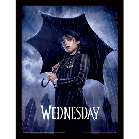 Wednesday (Downpour) Wooden Print (Framed) 30 x 40cm - FP13934P